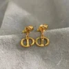 CD Navy Earrings