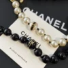Chanel Fashion pearl long necklace ,Black & White