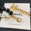 Chanel Fashion pearl long necklace ,Black & White