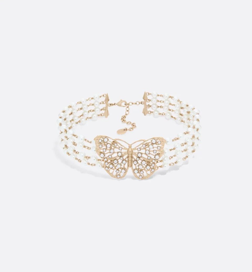 Dior Toile de Jouy Papillon Choker
