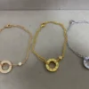 Cartier LOVE bracelet, on chain, 2 diamonds