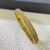 LOVE bracelet, classic model, paved, 12 diamonds