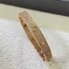 LOVE bracelet, classic model, paved, 12 diamonds
