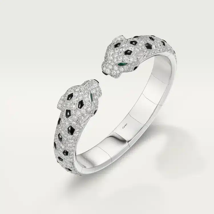 Panthère de Cartier bracelet, articulated, paved