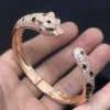 Panthère de Cartier bracelet, medium model, half-paved