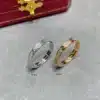 LOVE ring, mini model, paved