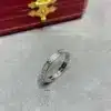 LOVE ring, mini model, paved