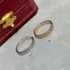 LOVE ring, mini model, paved
