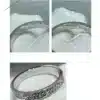 LOVE ring, mini model, paved