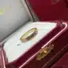 LOVE ring, mini model, paved