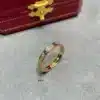 LOVE ring, mini model, paved