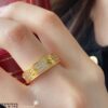 LOVE ring, classic model, paved