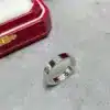 LOVE ring, small model, 1 diamond