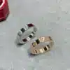 LOVE ring, small model, 1 diamond