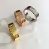 LOVE ring, classic model, 3 diamonds