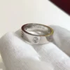LOVE ring, classic model, 3 diamonds