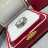 LOVE ring, classic model, paved, ceramic