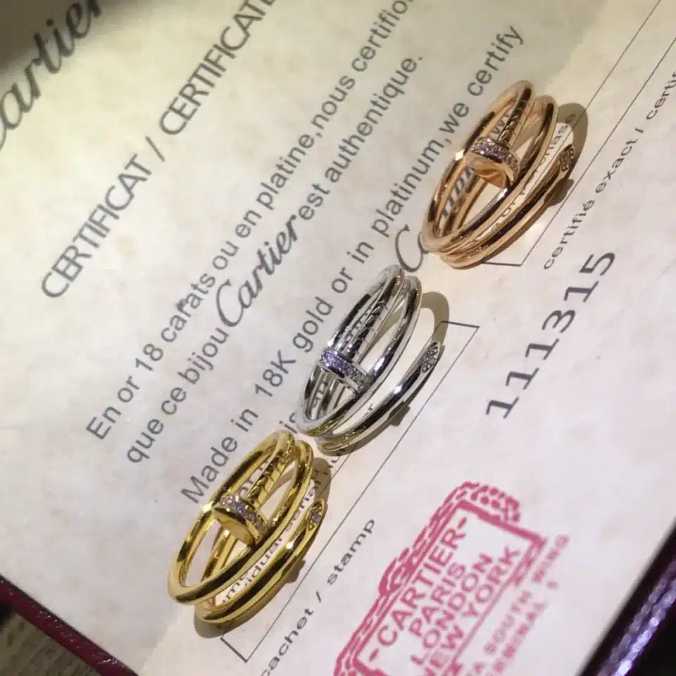 JUSTE UN CLOU RINGS double,diamonds