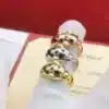 Panthère de Cartier rings medium model,half paved