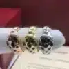 Panthère de Cartier rings medium model,half paved