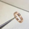 LOVE ring, paved,one diamond