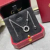 Cartier love necklaces 2 diamonds