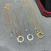 Cartier love necklaces 2 diamonds