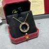 Cartier love necklaces paved