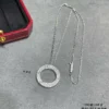 Cartier love necklaces paved