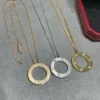 Cartier love necklaces 3 diamonds