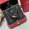 Cartier love necklaces ,half-paved