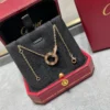 Cartier love necklaces ,paved
