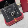 Cartier love necklaces ,paved