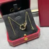 Cartier love necklaces ,paved