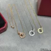 Cartier love necklaces ,paved