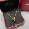 Cartier Trinity Necklaces ,cushion shaped, half-paved