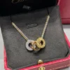 Cartier love necklaces ,6 diamonds