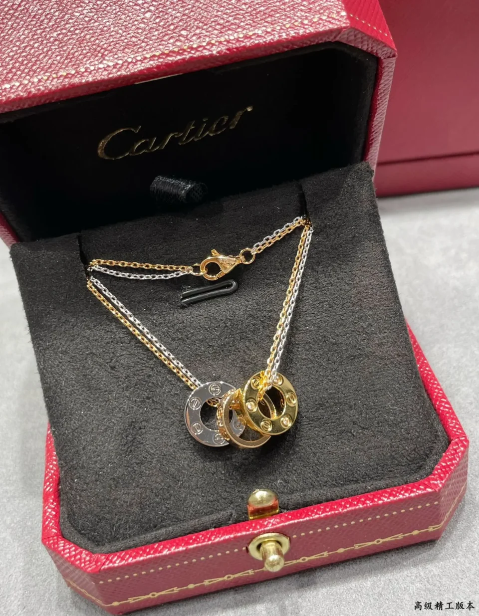 Cartier love necklaces ,6 diamonds