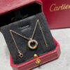 Trinity Necklaces small model ,half-paved