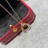 Trinity Necklaces small model ,half-paved