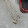 Trinity Necklaces small model ,half-paved