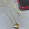 Cartier Trinity Necklaces ,cushion shaped, half-paved