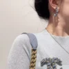 Metal Denim Gold Blue CHANEL Brooch