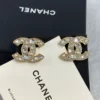 CHANEL Crystal Timeless CC Earrings