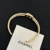 Chanel Bracelet, Metal & Strass  Gold