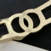 Chanel Bracelet, Metal & Strass  Gold