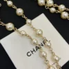 Chanel double Necklace – Metal, Glass Pearls  Pearly White & Multicolor