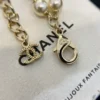 Chanel double Necklace – Metal, Glass Pearls  Pearly White & Multicolor