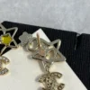 Chanel Earrings Metal, Glass Pearls  Pearly White & Multicolor