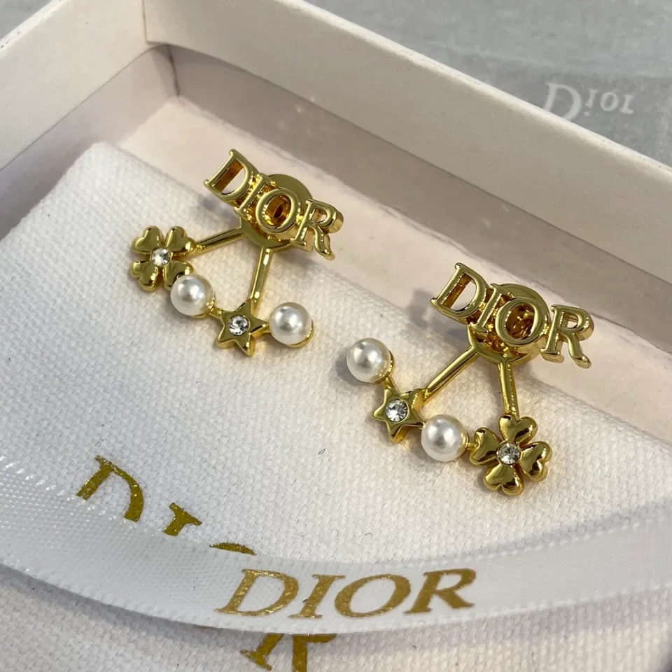 Christian Dior Earring ,clover